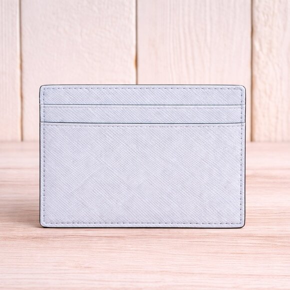 NWT Kate Spade Madison Saffiano Leather Card Case in Watercolor Baby Blue - Picture 2 of 5